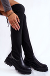 Women's Socks Over The Knee Boots Black Glorie