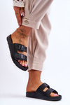 Women's Platform Slides Black Vertigo