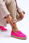 Espadryle Damskie Zamsz Fuksja Keyla