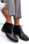Stylish Women's Lace-up Boots Black Kefora