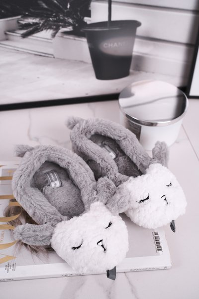 Women's Slippers With Fur Sheep Grey Ben