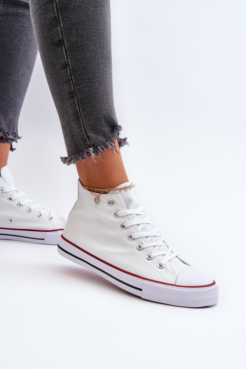 Tenisi femei clasici albi Socerio