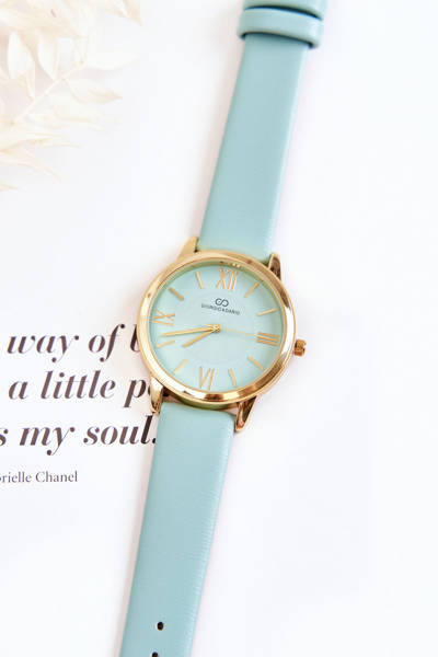 Women's watch on a leather strap Giorgio & Dario Mint