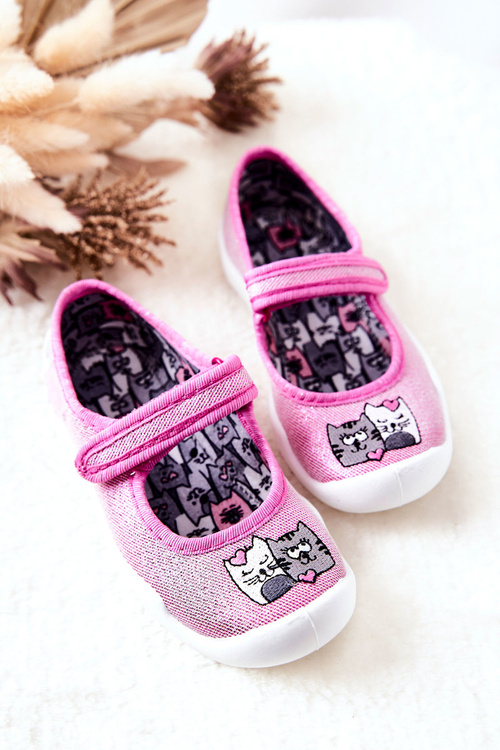 Flip-flops Ballerinas Befado Cats 114X465 Pink