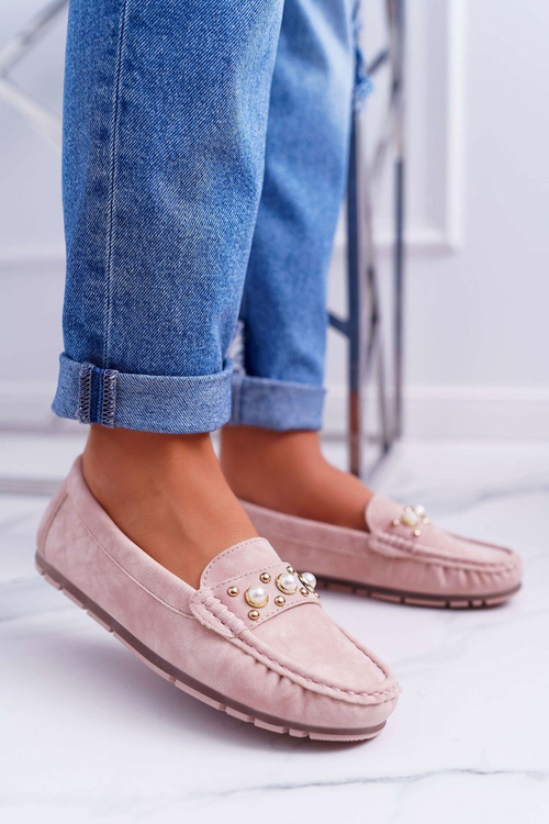 Women's Woolly Pink Noell Sandals with Pearls