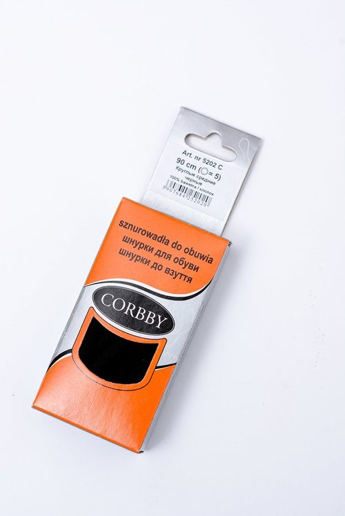 Black round shoelaces by Corbby