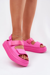Women's Platform Sandals With Straps Fuchsia Nitepira