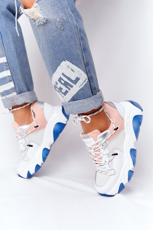 Sport Shoes On A Chunky Sole GOE HH2N4034 White-Pink