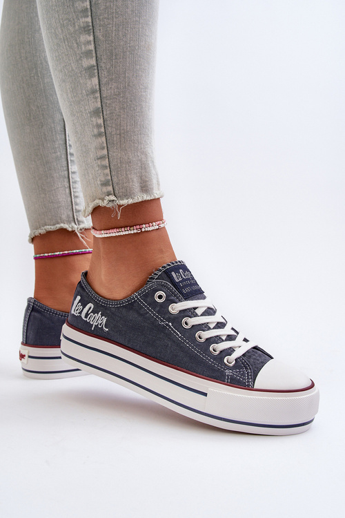 Trampki Gruba Podeszwa Damskie Granatowe Lee Cooper LCW-24-31-2220