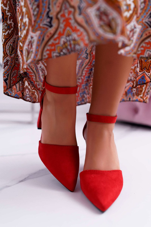 Women's Red Elegante Pointed Stiletto pumps