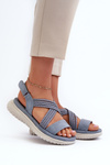 Women's Comfortable Sandals With Velcro Green Sidney