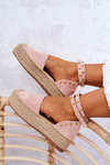 Espadrilles Sandals With Jets Pink Lillian