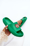 Light Women's Foam Flip-Flops with Bear Green Lia