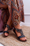 Women's Flat Sandals Sergio Leone SK012 Black Livian