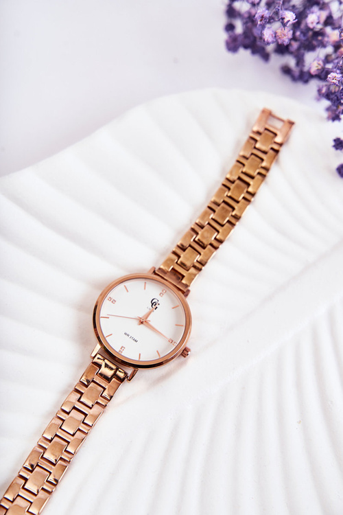 Women's Watch GG Luxe Rose Gold With Cubic Zirconia