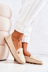 Women's Suede Loafers Beige Madelyn