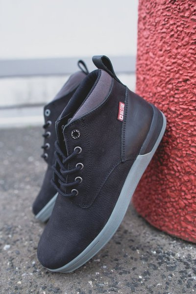 Botki Męskie Skórzane Trzewiki Big Star Czarne EE174197