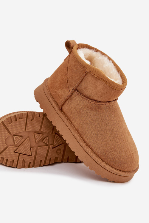 Children's Youth Snow Boots Lined with Fleece Camel Mireya