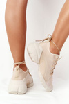 Women's Sport Shoes Sneakers Beige Born This Way