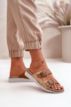 Women's Comfortable Sandals With Buckles Brown Inblu CN000033