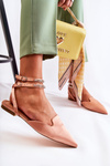 Women's Sandals With Spitz Toe Pink Amisha