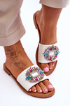 Women's Fashionable Sandals With Decoration White Halsey