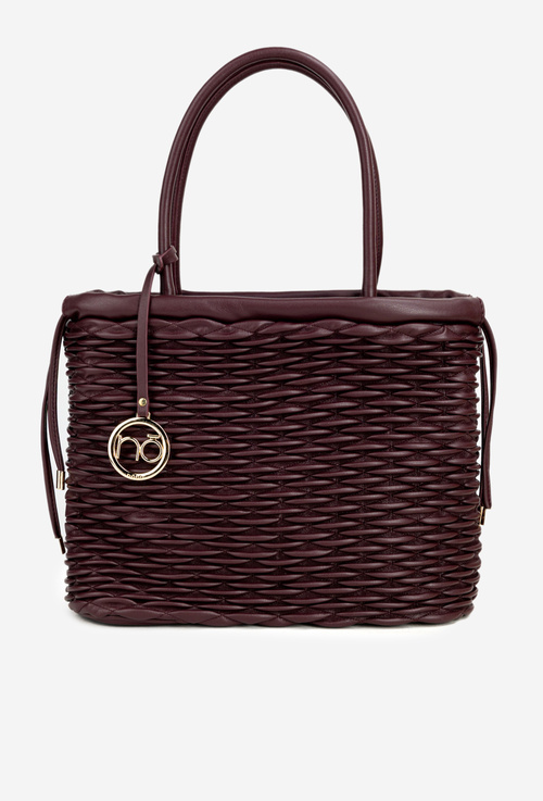 Damska Torebka Shopperka Bordowa NOBO BAG5940-005