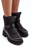 Women's Zip-Up Snow Boots Insulated Black Zeva