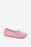Women's Suede Moccasins Light Pink Lenvie