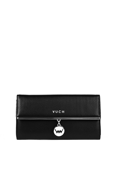 Large Ladies Emblem Wallet Black Mailin