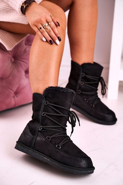 Women's Boots Snow Boots Fleece Insulated Black Ilana