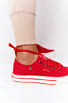 Women's Sneakers On A Platform BIG STAR HH274053 Red