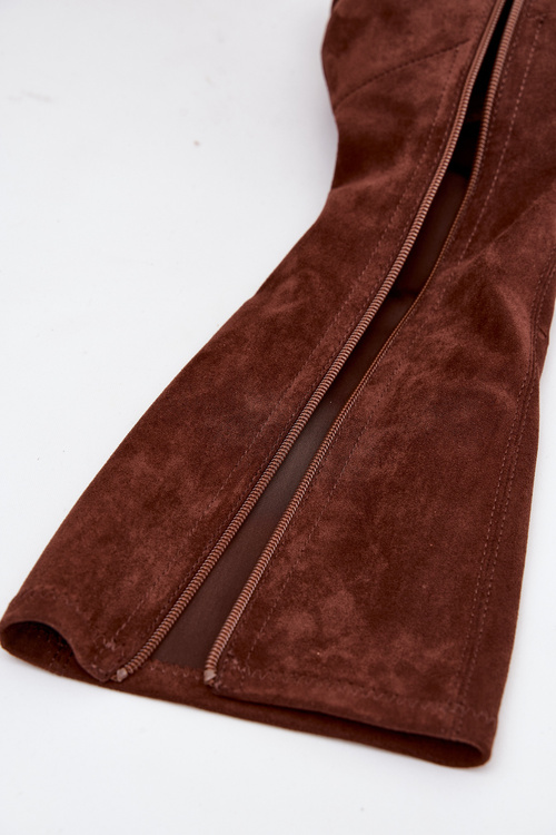 Classic Eco Suede Boots Sergio Leone KZ205 Dark Brown