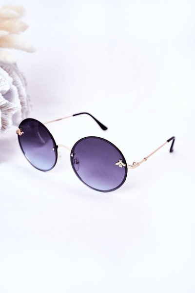 Gold Sunglasses With A Fly Graphite Ombre