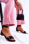 Women's Laquered Sandals Black Shanley