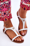 Flat Sandals With Decoration S.Barski KV-5541-45 Silver
