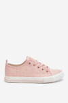 Women's Big Star Embroidered Sneakers LL274224 Pink