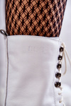 Leather warm boots GOE KK2N4012 White