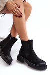 Women's Lined Zip-Up Ankle Boots Black Vesta