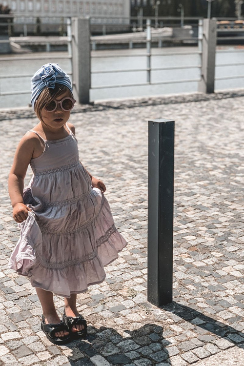 Children's Sandals With Drawstring Black Bubble Gum