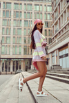 Leather Sandals On Platform White Tessy