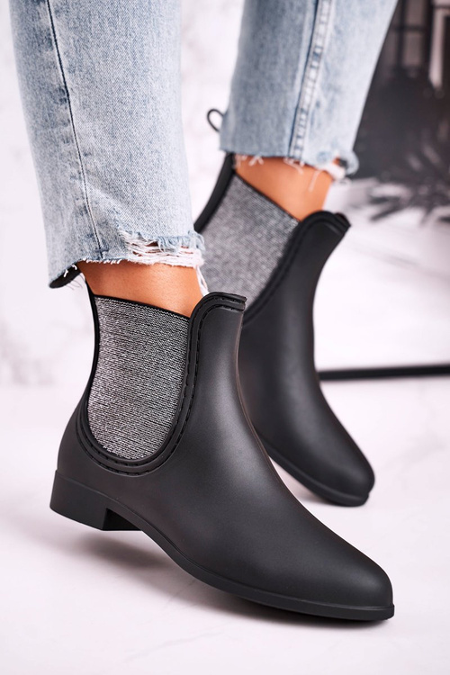 Women's Matt Galoshes Jodhpur Black Silver Answear