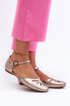 Women's Leather Sandals Maciejka 06641-25 Gold