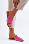 Women's Suede Flip-Flops Pink Amite