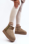 Women's Snow Boots With Platform Padded Green Lomessa