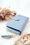 Large Women's Wallet With Extra Wallets Blue