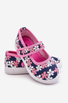 Children's ballerinas in flowers navy blue-pink Noah
