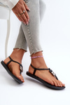 Sandały Japonki Damskie Płaskie Czarne 83507 Ipanema Class Blown Up Sandal Fem