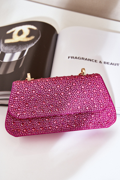 Embellished Evening Bag Fuchsia Kariti