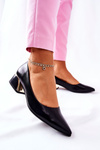 Leather Elegant Pumps Black Samira